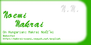 noemi makrai business card